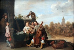 The Painter with His Family by David Teniers the Younger